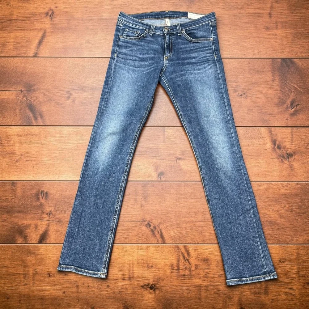 Rag & Bone Sonoma Capri Jeans Blue Slim Straight Stretch Denim Size 28 W1526K520